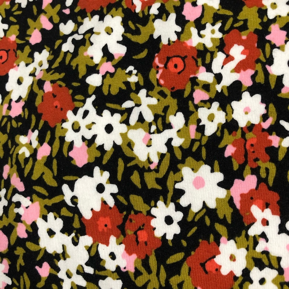 Nike Dual Ditsy Floral Bodycon Cami Dress Swoosh Logo Straps Dark Floral Size S - Picture 8 of 9